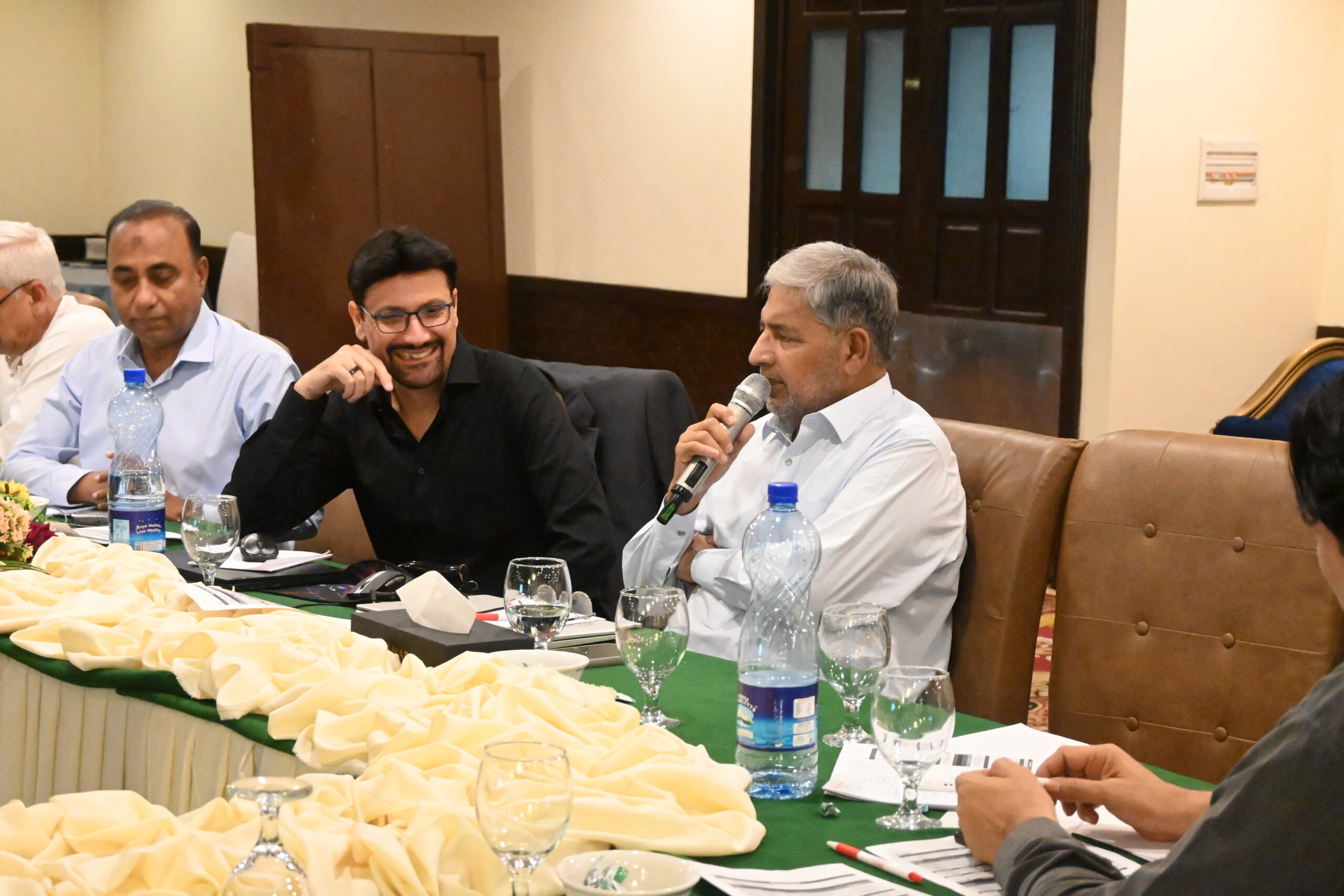 Participants during discussion
